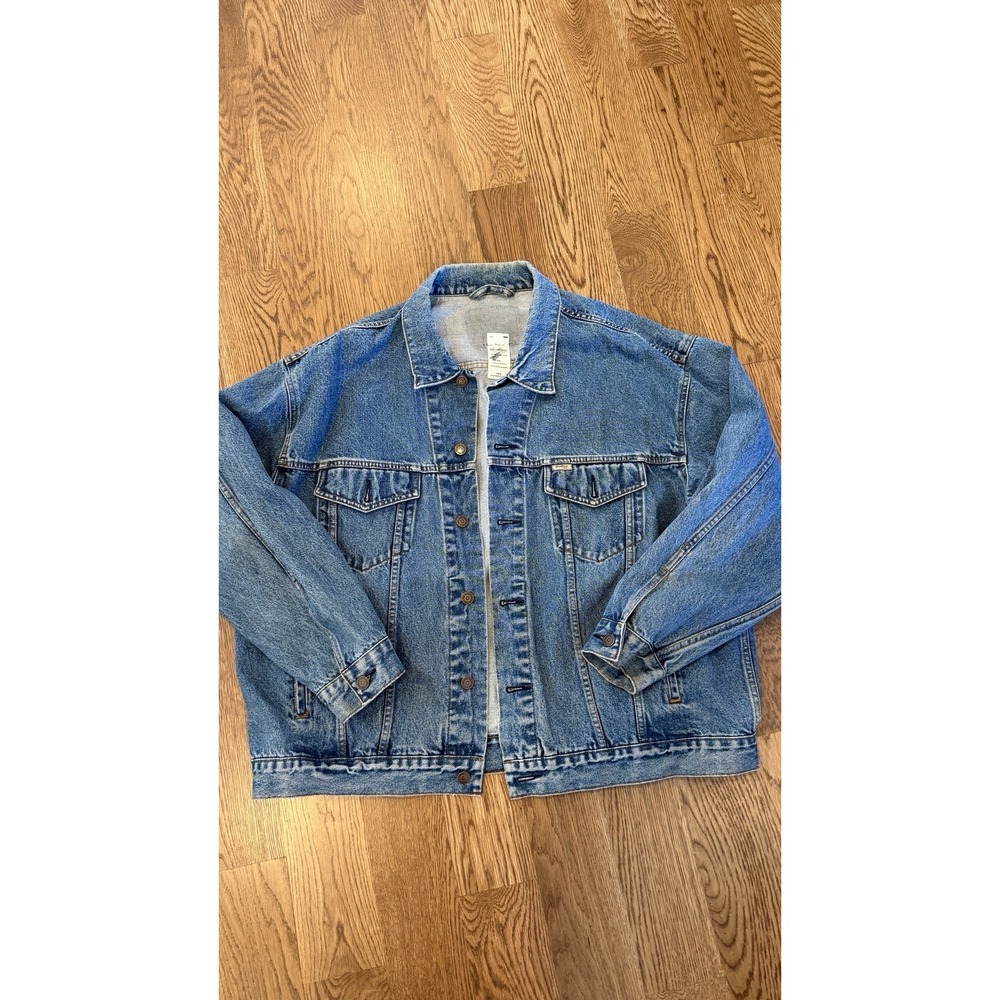 VINTAGE Levi Strauss Signature Men's 2XL Denim Jacket Blue Button Pockets
